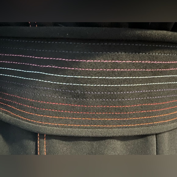 DVF Runway oversized Rainbow Belted Trench Coat NWT - Picture 5 of 12